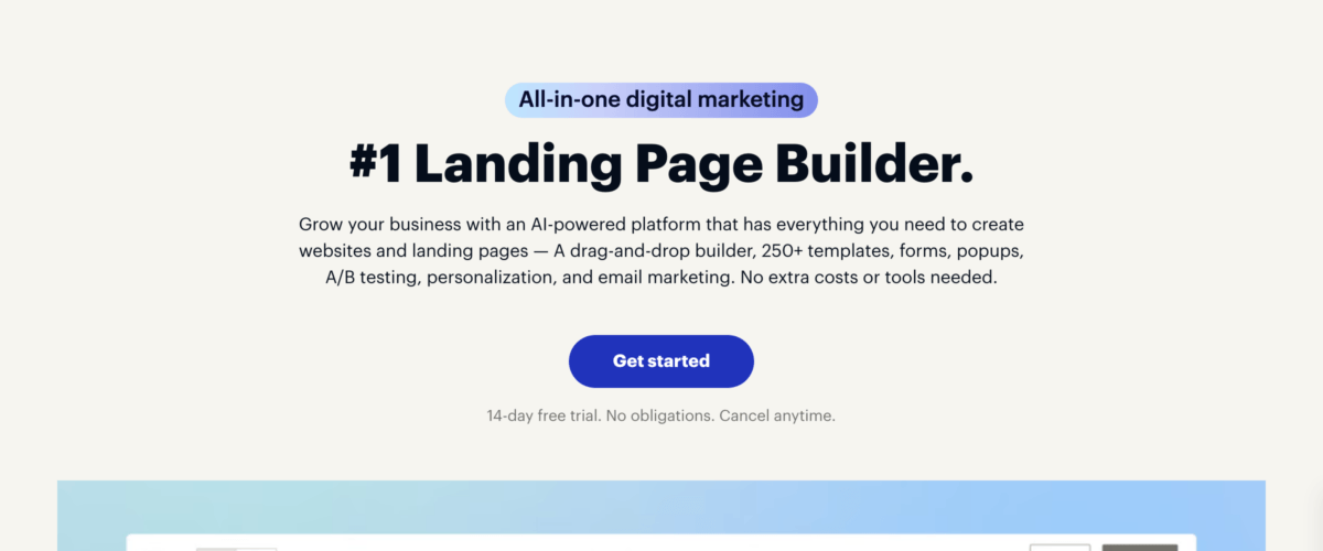 Instapage official website