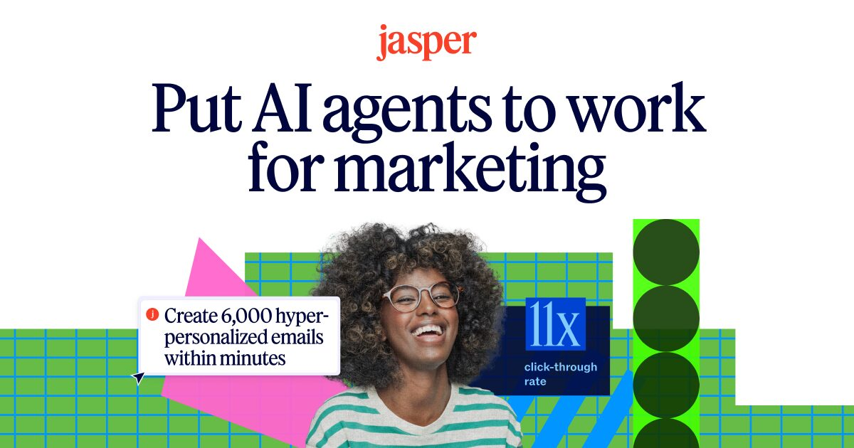 Jasper official product preview for marketing AI agents