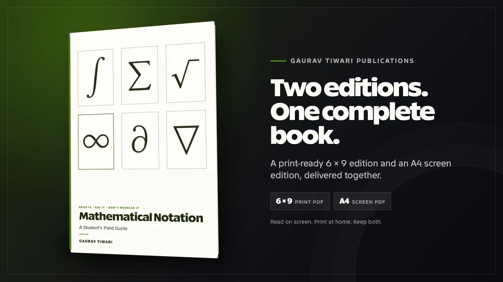 Image of Mathematical Notation