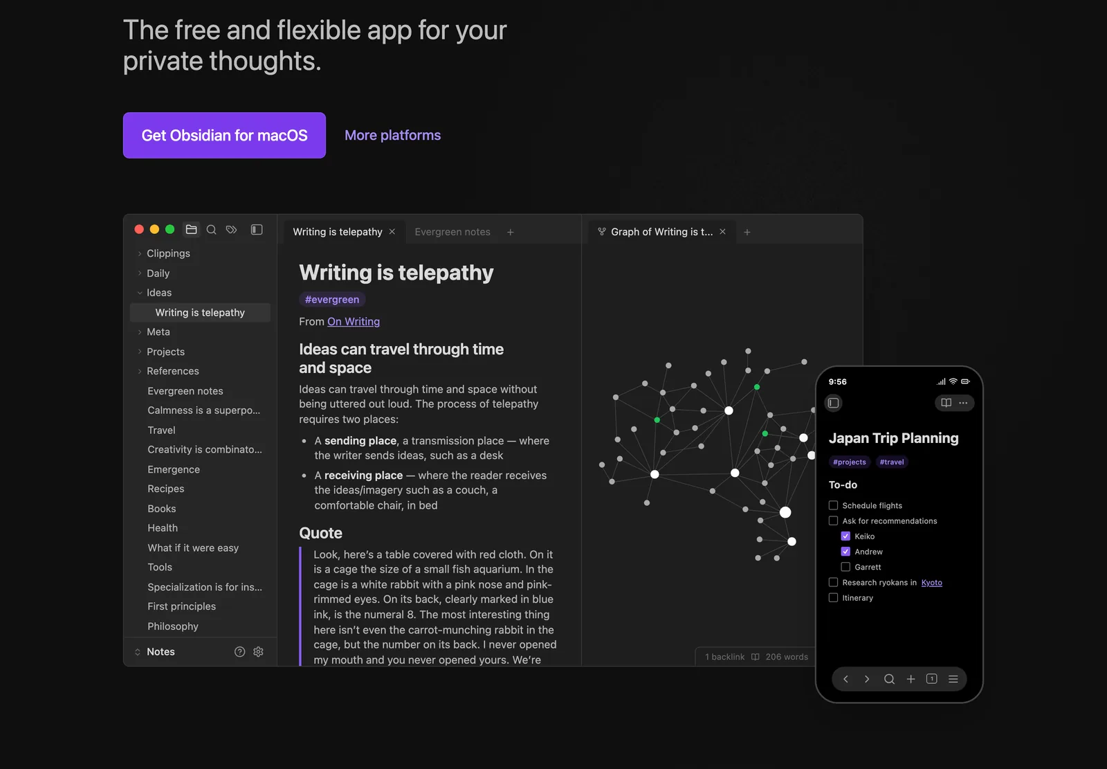 Writing Apps for Mac: Obsidian