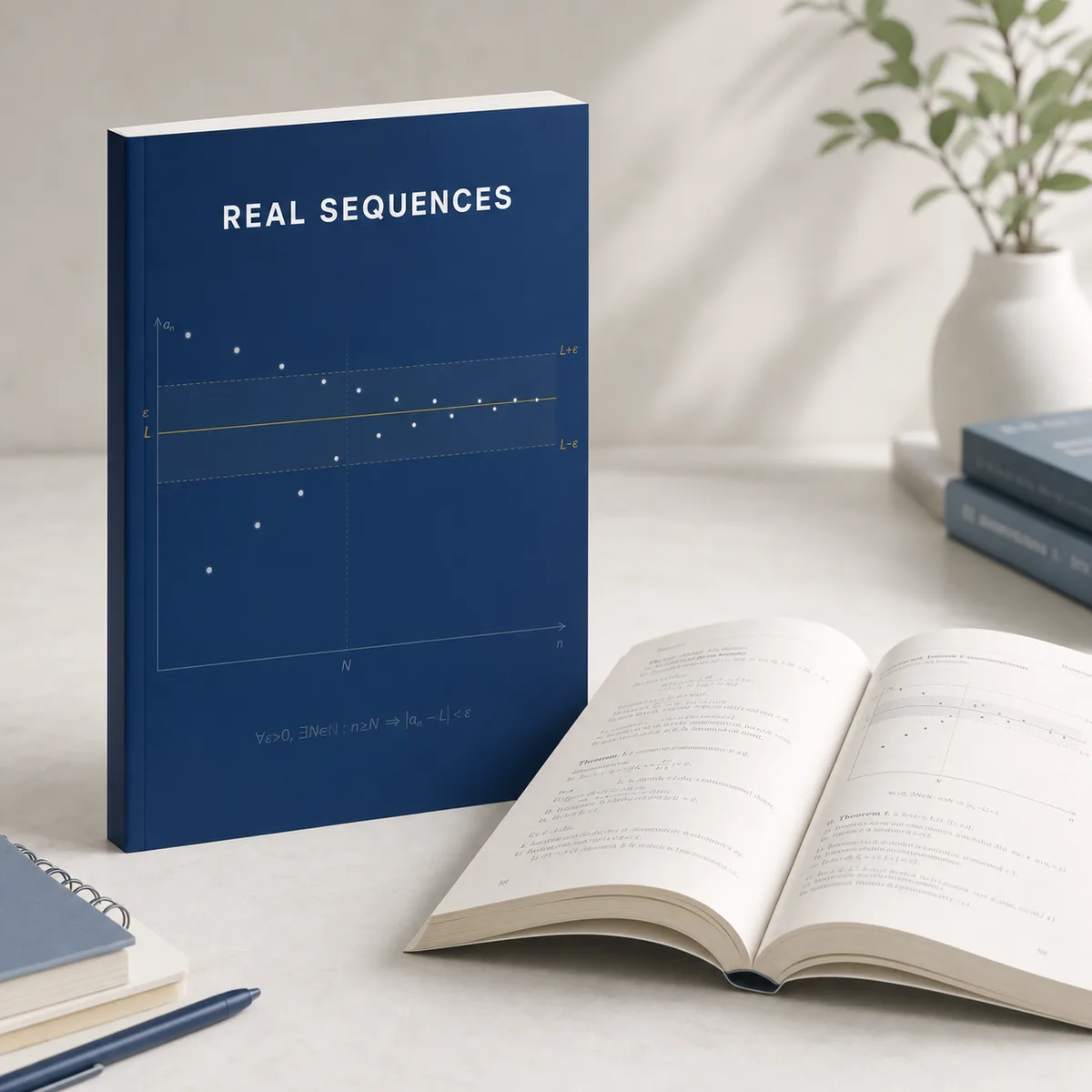 Real Sequences: Definitions, Theorems, and Examples book cover by Gaurav Tiwari