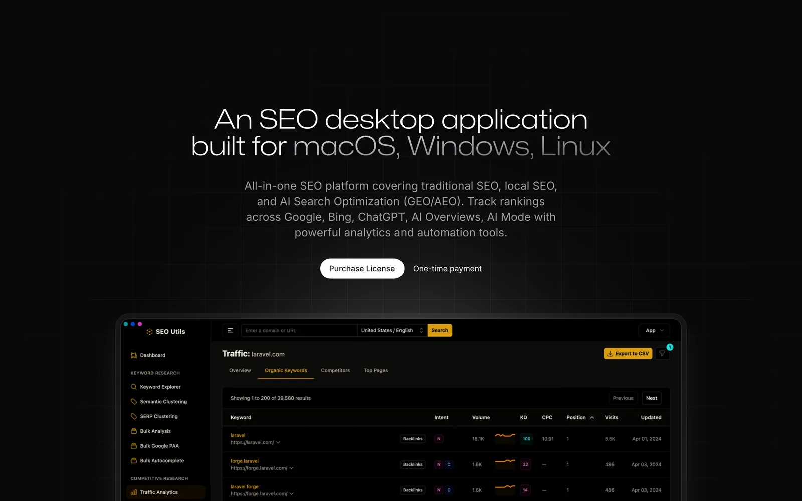 Developer Tools and Apps for Mac: SEO Utils desktop app