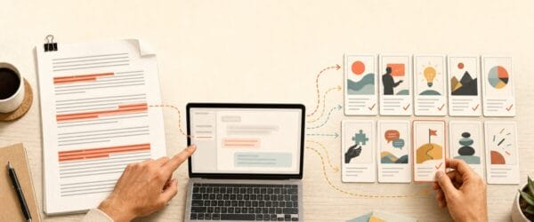Workflow for turning one blog post into 12 short videos with ChatGPT
