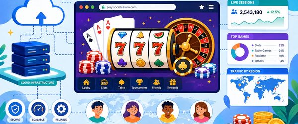 Featured image for an article about social casino platforms keeping free-play sessions running in browsers.