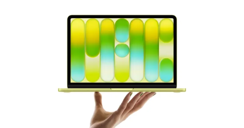 Apple MacBook Neo 13-inch in Citrus