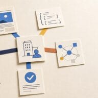 Entity SEO audit map connecting a canonical identity to supporting records