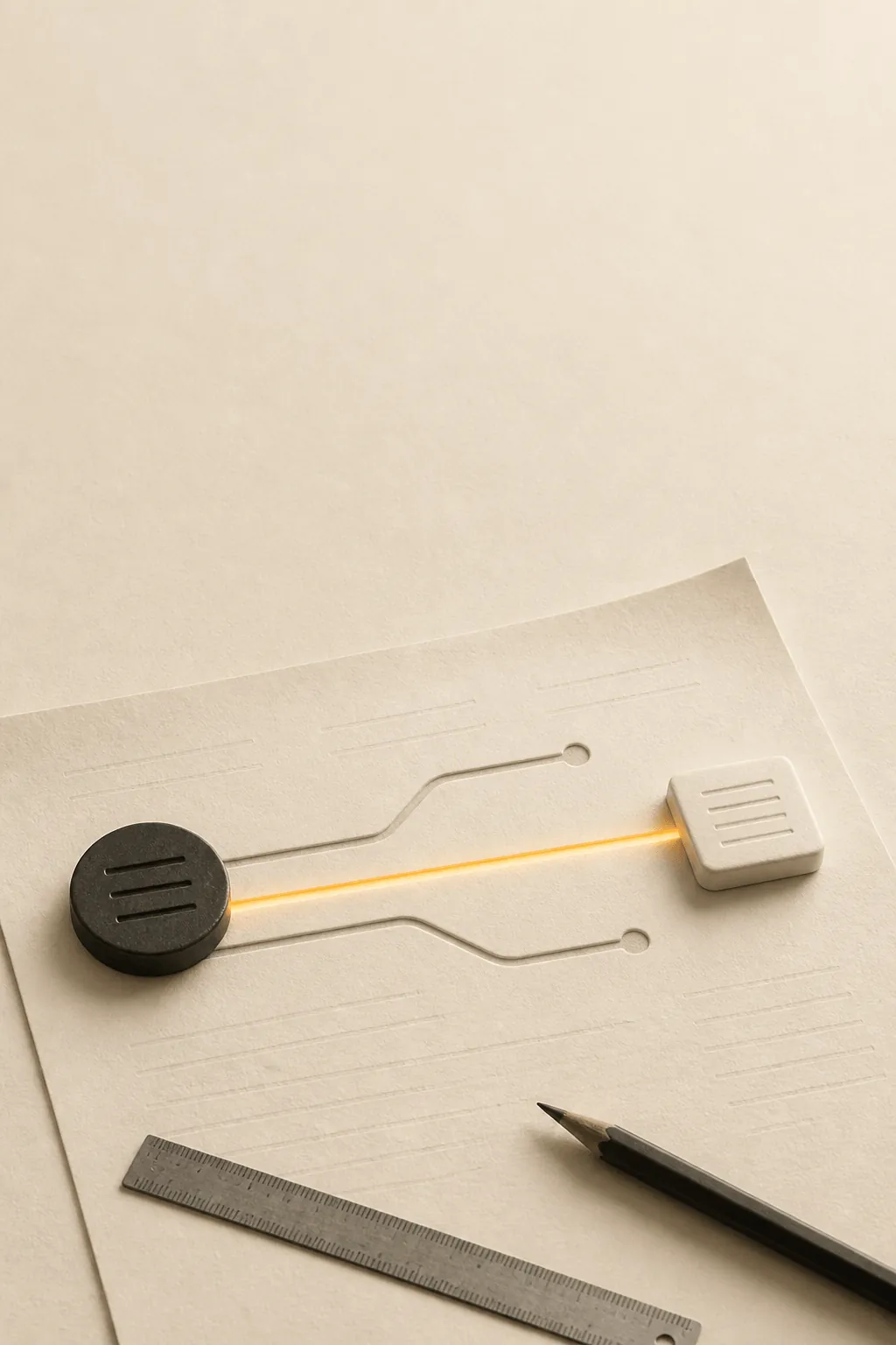A glowing three-dimensional structure turning an assignment brief into an organized argument