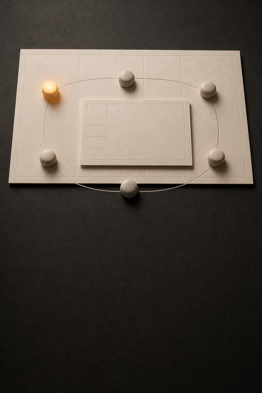 A glowing three-dimensional learning structure connecting lectures, reading, retrieval, and feedback
