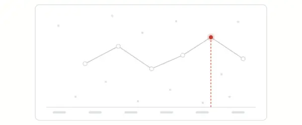 A field of observations with six resolved into one figure and a single reading marked
