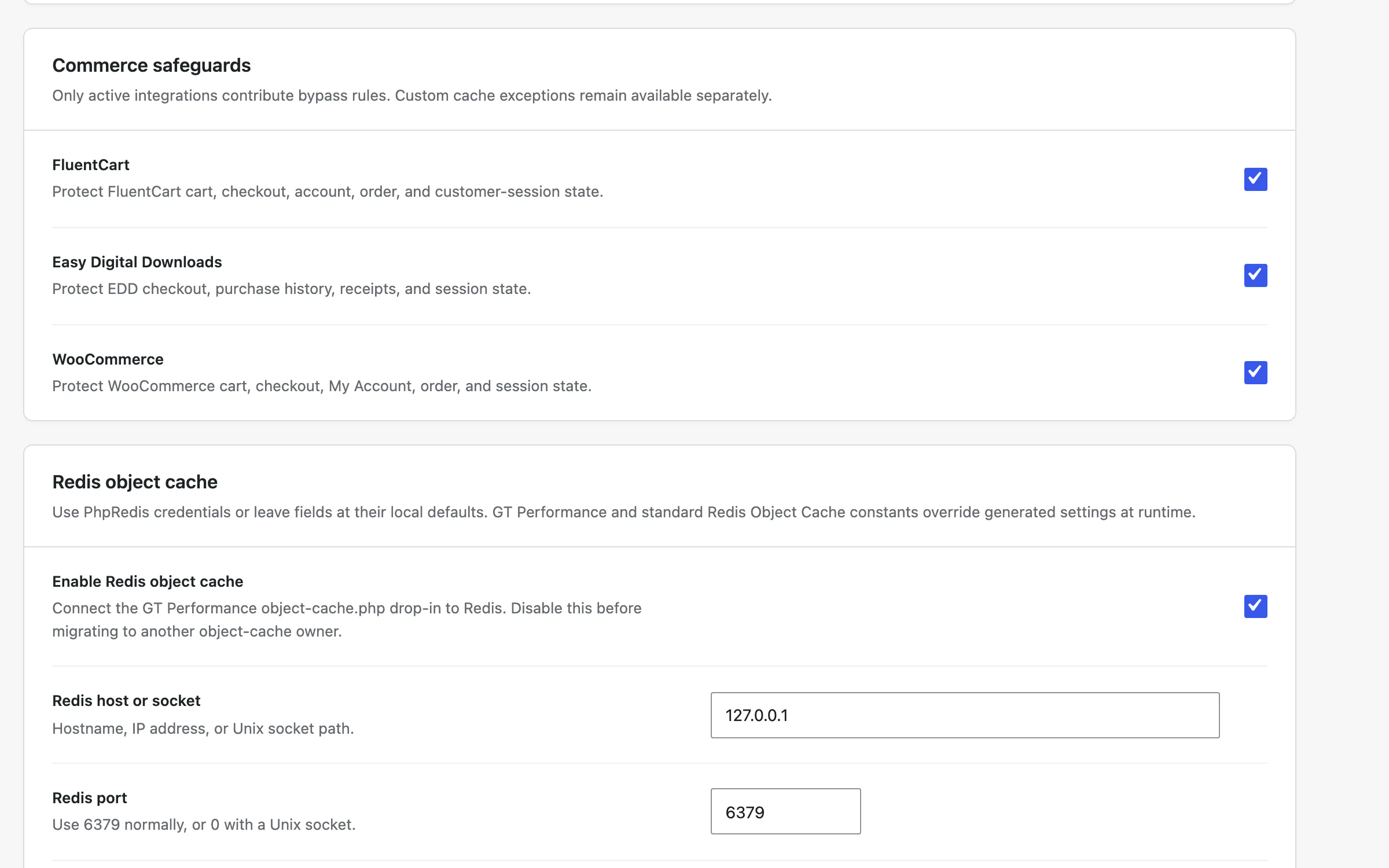 Commerce safeguards protecting FluentCart, Easy Digital Downloads, and WooCommerce cart, checkout, account, and session state