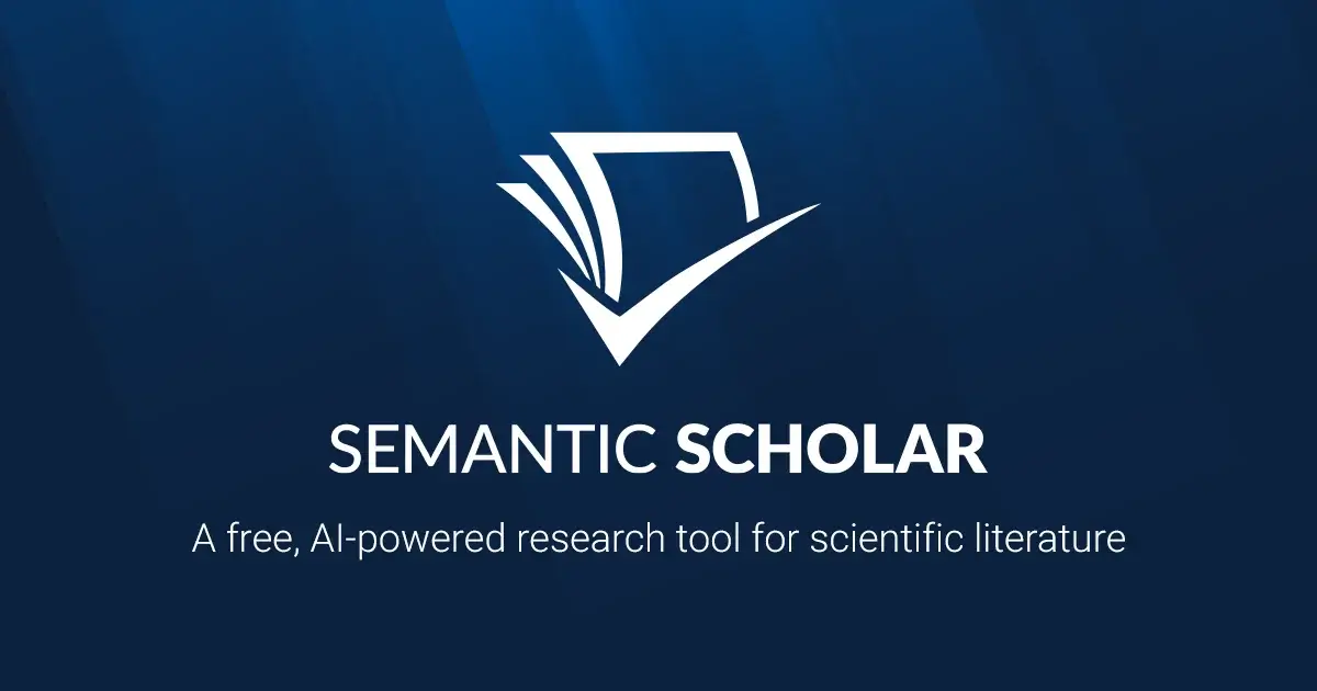 Official Semantic Scholar Open Graph card for its academic literature search tool