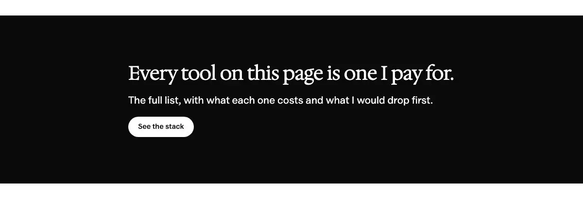 Call to action band pattern in Osmium's Editorial style
