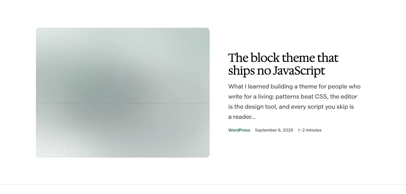 Opener, the newest post pattern in Osmium's Editorial style