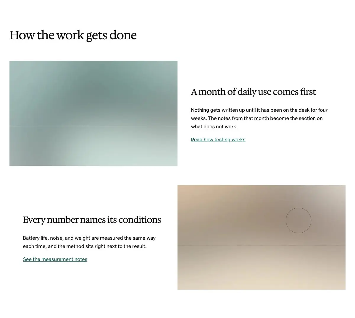 Image and text, alternating pattern in Osmium's Editorial style