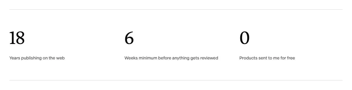 Numbers row pattern in Osmium's Editorial style