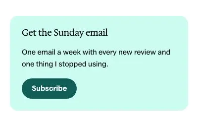 Sidebar signup pattern in Osmium's Editorial style