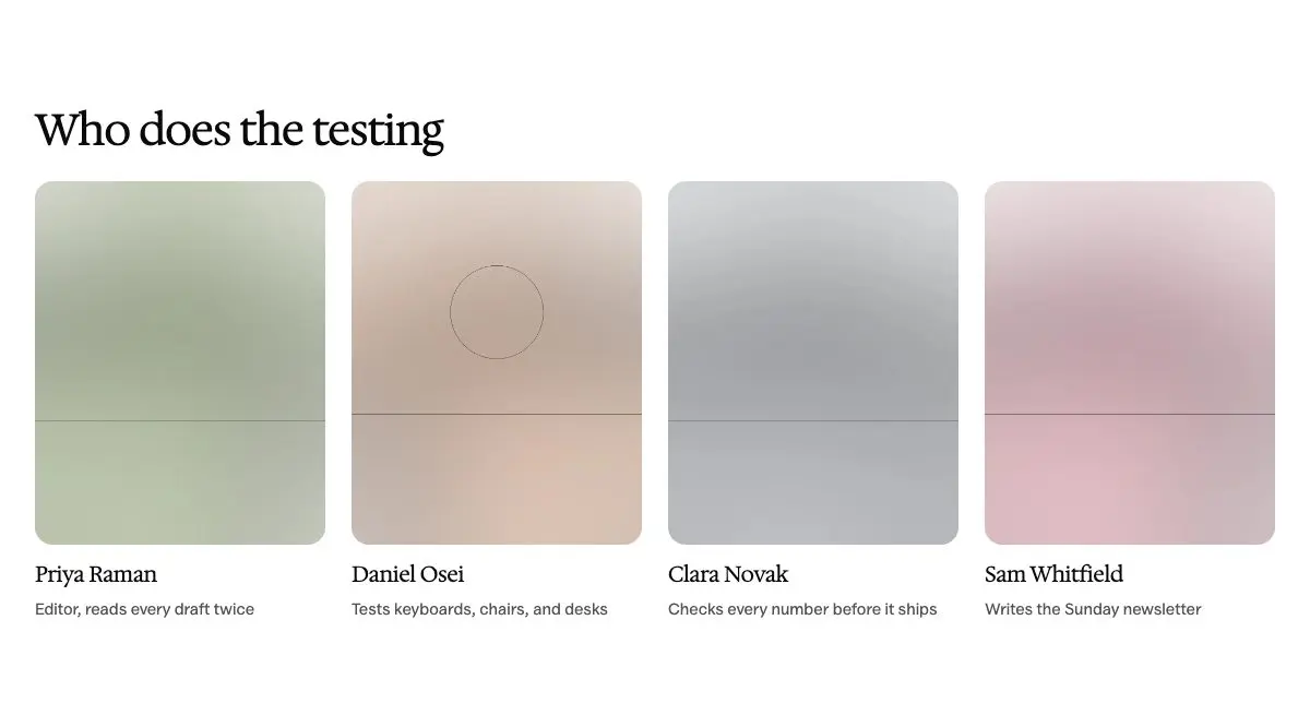 Team pattern in Osmium's Editorial style