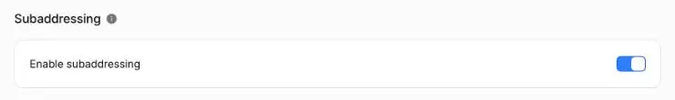 Cloudflare Email Routing subaddressing switched on