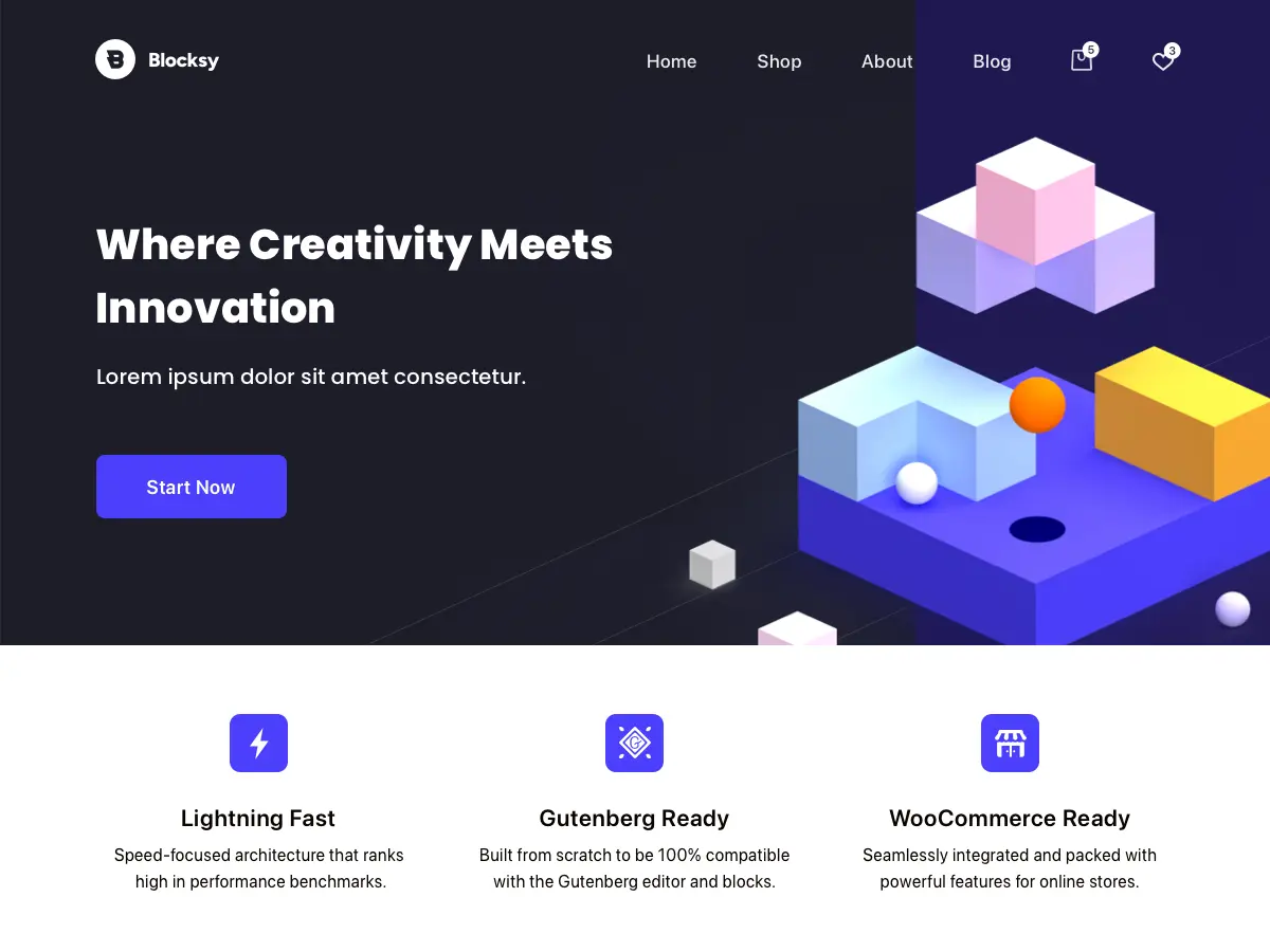 Official Blocksy WordPress theme preview