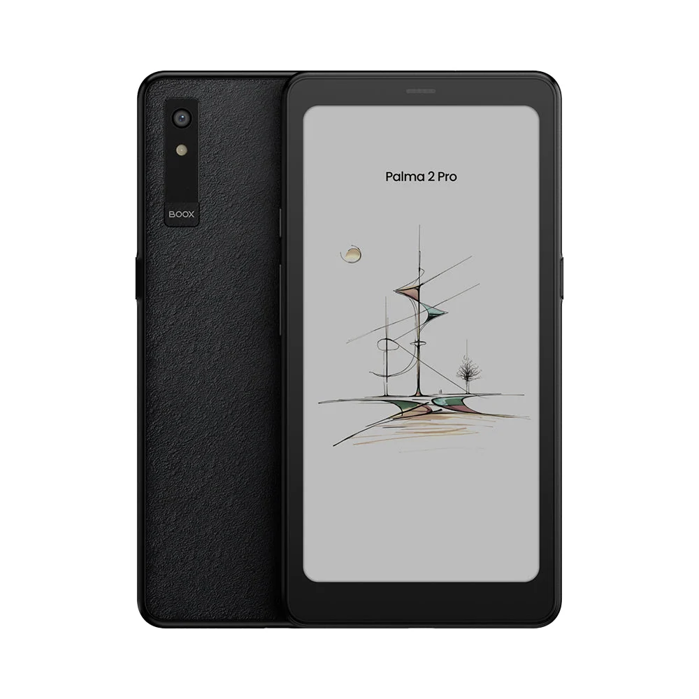 BOOX Palma 2 Pro phone-shaped color E Ink reader, front and back