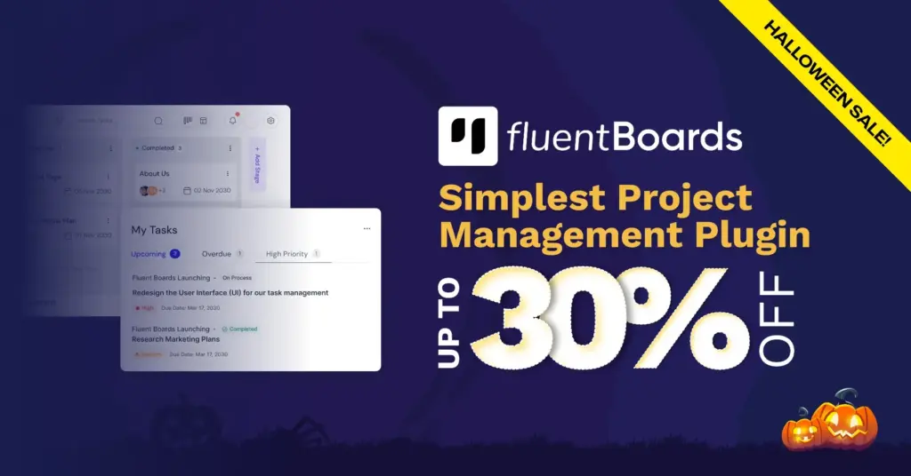 FluentBoards Halloween sale banner