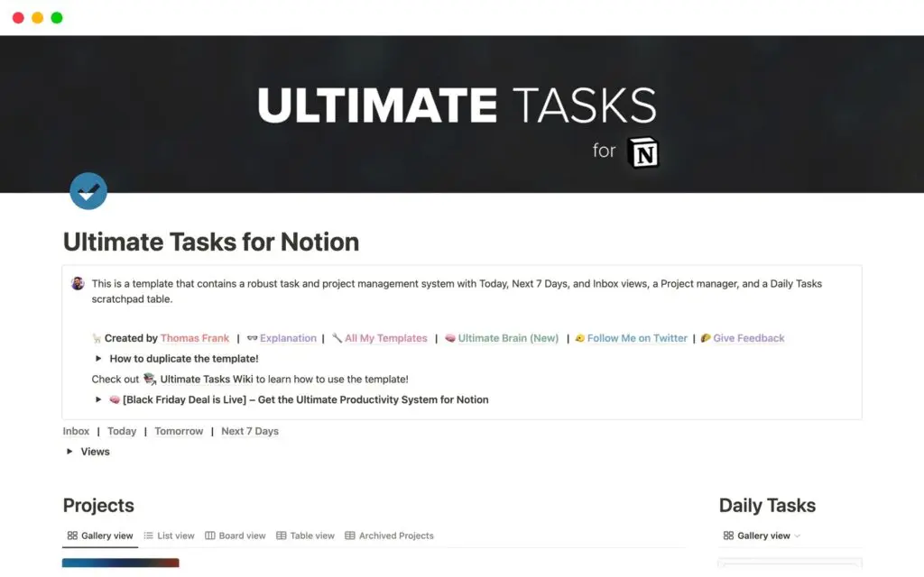 Homework Task Checklist 16 Best Free Notion Templates in 2026 (Plus Paid Picks) - Gaurav Tiwari