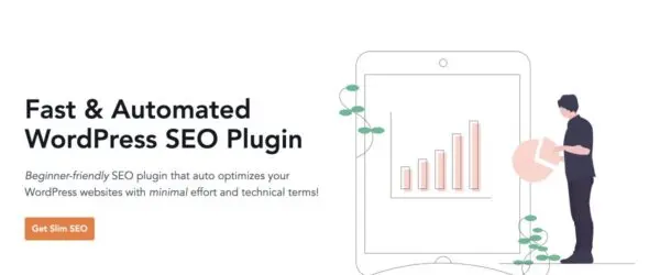 Slim SEO banner for its automated WordPress SEO plugin