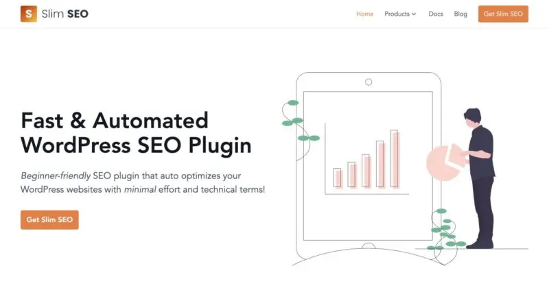 Slim SEO banner for its automated WordPress SEO plugin