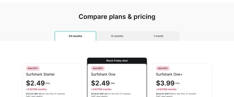Surfshark Black Friday Deal 2026