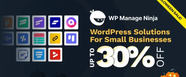WPManageNinja Halloween sale banner