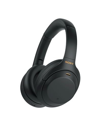 Sony WH-1000XM4 Wireless Premium Noise Canceling Overhead Headphones with Mic for Phone-Call and Alexa Voice Control Black WH1000XM4