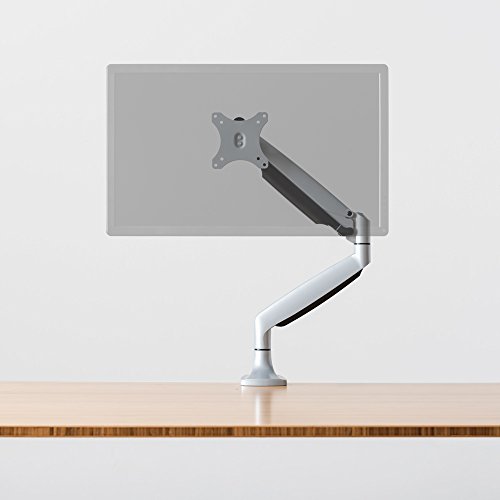 Fully Jarvis Monitor Arm - fits up to 32  Computer Display  Single Silver