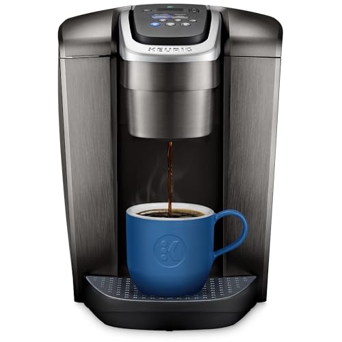 Keurig K-Elite Single Serve K-Cup Pod Coffee Maker with Strength and Temperature Control Iced Coffee Capability 8 to 12oz Brew Size Programmable Brushed Slate