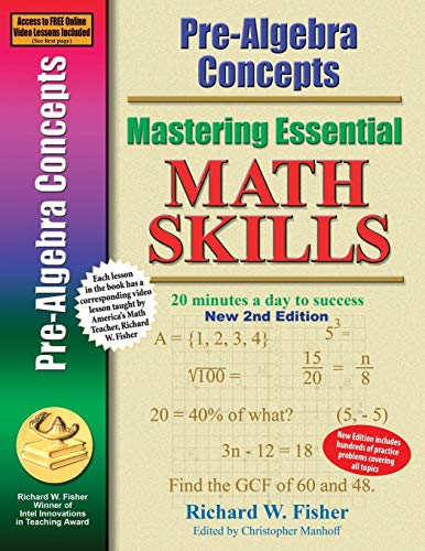 Pre-Algebra Concepts 2nd Edition Mastering Essential Math Skills  20 minutes a day to success  Stepping Stones to Proficiency in Algebra