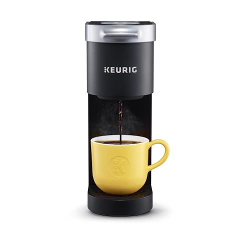 Keurig K-Mini Single Serve K-Cup Pod Coffee Maker 6 to 12oz Brew size with Cord Storage Perfect for Small Spaces Black