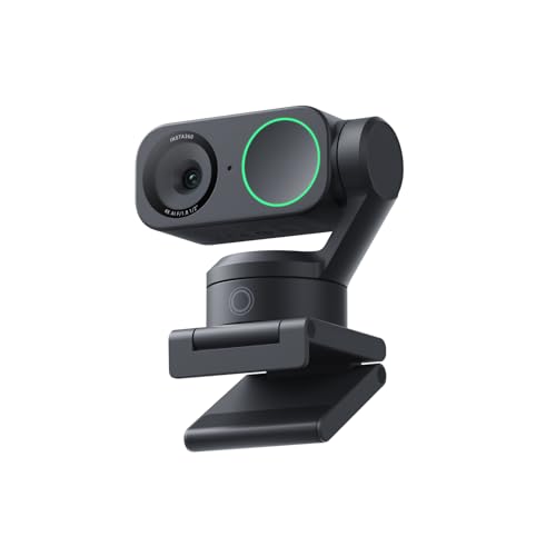 Insta360 Link 2, PTZ 4K Webcam, 1/2" Sensor, AI Tracking, HDR, AI Noise-Canceling Mic, Gesture Control