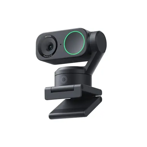 Insta360 Link 2 - PTZ 4K Webcam for PC/Mac, 1/2" Sensor, AI Tracking, HDR, AI Noise-Canceling Mic, Gesture Control...