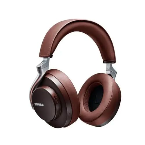 Shure AONIC 50 Wireless Noise Cancelling Headphones Premium Studio-Quality Sound Bluetooth 5 Wireless Technology Comfort Fit Over Ear 20 Hours Battery Life Fingertip Controls - Brown