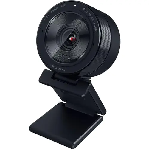 Razer Kiyo Pro Ultra 4K Webcam: Large Sensor - Auto Light Correction - Built-in Mic and Shutter - Pro Grade Content...
