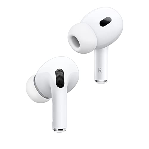 Apple AirPods Pro 2 Wireless Earbuds, Active Noise Cancellation, Hearing Aid Feature, Bluetooth Headphones,...