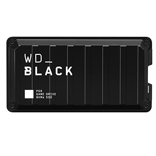 Western Digital 1TB P50 Game Drive SSD - Portable External Solid State Drive Compatible with Playstation Xbox PC & Mac Up to 2,000 MB/s - WDBA3S0010BBK-WESN
