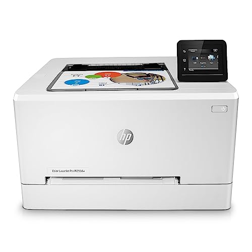 HP Color LaserJet Pro M255dw Wireless Laser Printer Remote Mobile Print Duplex Printing Works with Alexa  7KW64A  White