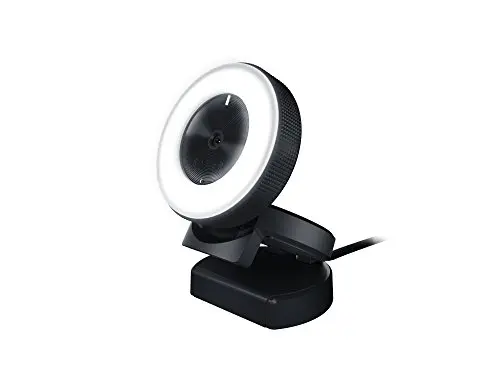 Razer Kiyo Streaming Webcam: 1080p 30 FPS / 720p 60 FPS - Ring Light w/Adjustable Brightness - Built-in Microphone -...