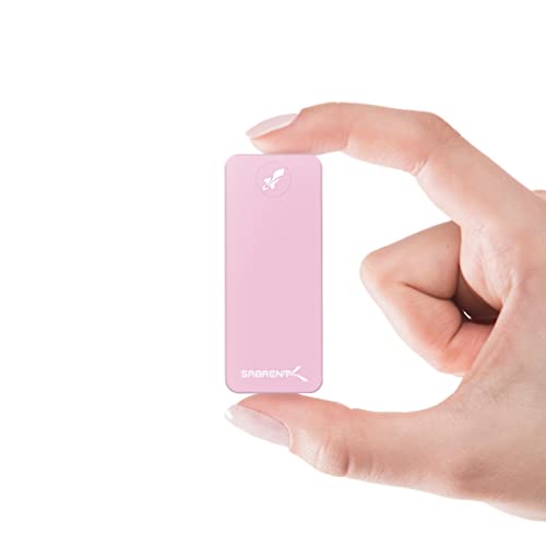 SABRENT 1TB Rocket Nano External Aluminum SSD Up to 1000MB/s  Pink   SB-1TB-NANO-PNK