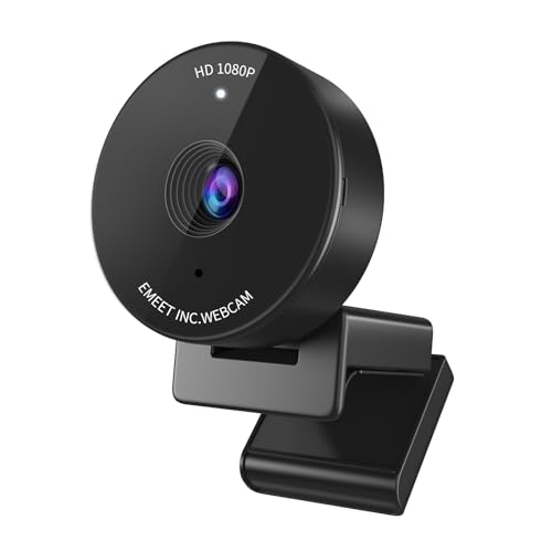 EMEET C950 Webcam for PC 1080P Webcam with Microphone&Privacy Cover Auto Light Correction 70° FOV for Personal Use Plug&Play Web Cam Protect Data Perfect for Office Professionals&Remote Workers