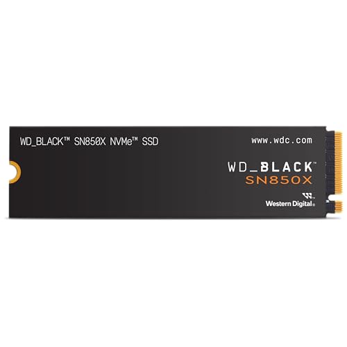 WD_BLACK 1TB SN850X NVMe Internal Gaming SSD Solid State Drive - Gen4 PCIe M.2 2280 Up to 7,300 MB/s - WDS100T2X0E