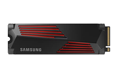 SAMSUNG 990 PRO w/ Heatsink SSD 2TB PCIe Gen4 M.2 2280 Internal Solid State Hard Drive Seq Read Speeds Up To 7,450MB/s for High End Computing Workstations Compatible w/ PlayStation 5 MZ-V9P2T0CW