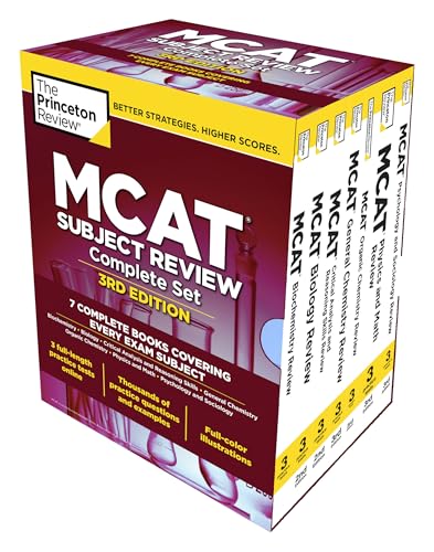 The Princeton Review MCAT Subject Review Complete Box Set: 7 Books + 3 Online Practice Tests