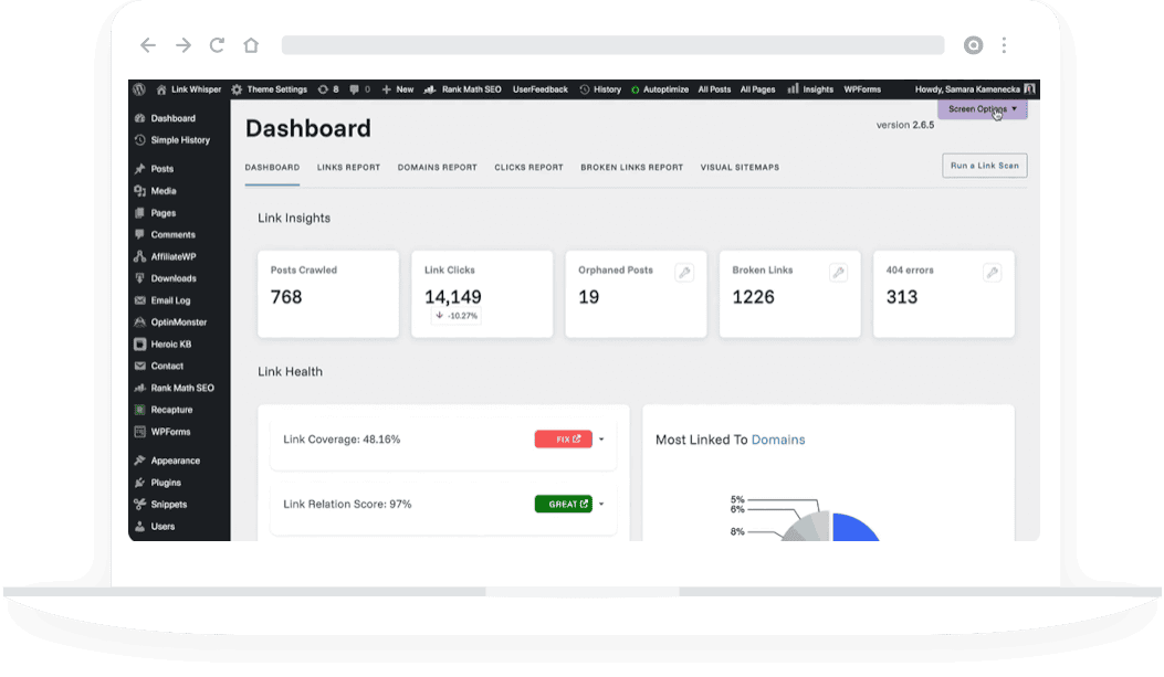 LinkWhisper – Smart Internal Linking Tool for WordPress SEO
