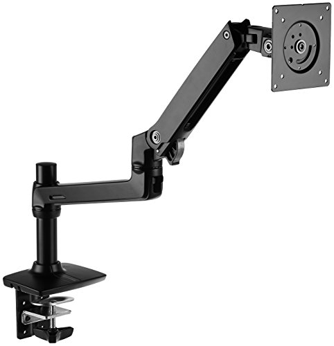 Amazon Basics Single Monitor Stand Lift Engine Arm Mount Black